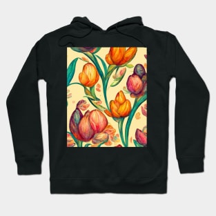 Flowers in the Style of Van Gogh #4 Hoodie